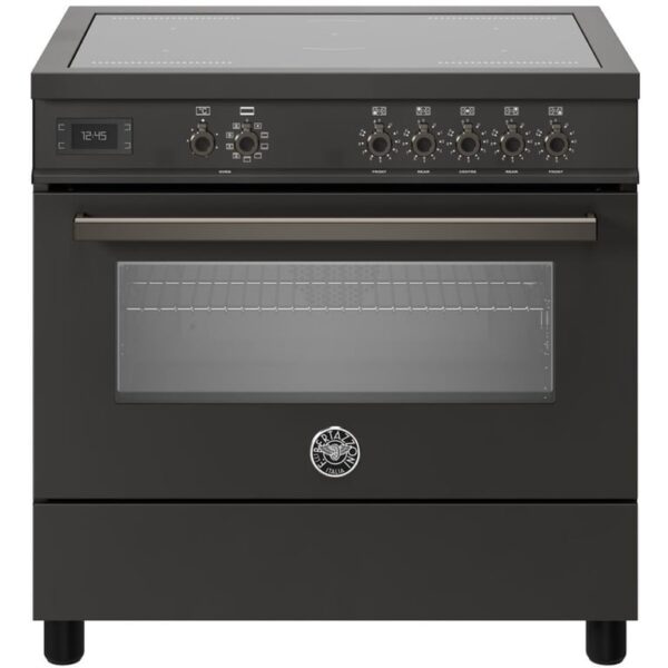 PRO95I1ECAT Professional induktionskomfur med ovn 90 cm, mat sort