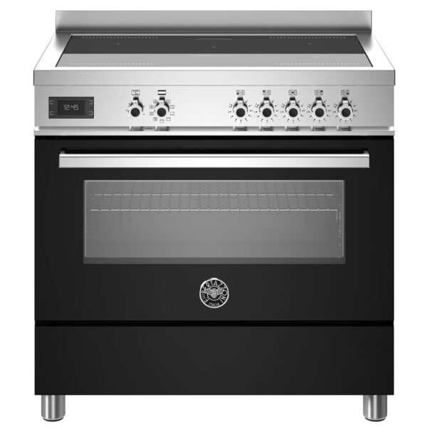 PRO95I1ENET Professional induktionskomfur med ovn, 90 cm sort