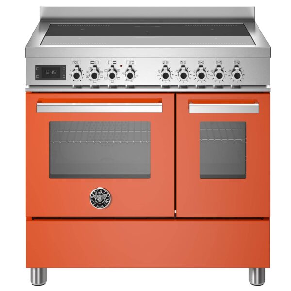 PRO95I2EART Professional induktionskomfur med dobbeltovn, 90 cm, orange