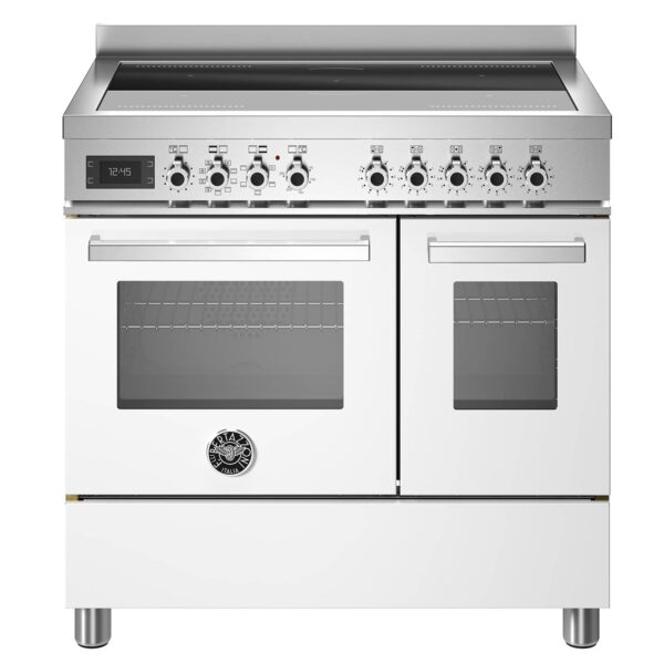 PRO95I2EBIT Professional induktionskomfur med dobbeltovn, 90 cm, hvid