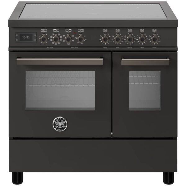 PRO95I2ECAT Professional induktionskomfur med dobbeltovn 90 cm, mat sort