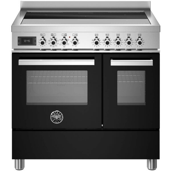 PRO95I2ENET Professional induktionskomfur med dobbeltovn, 90 cm, sort
