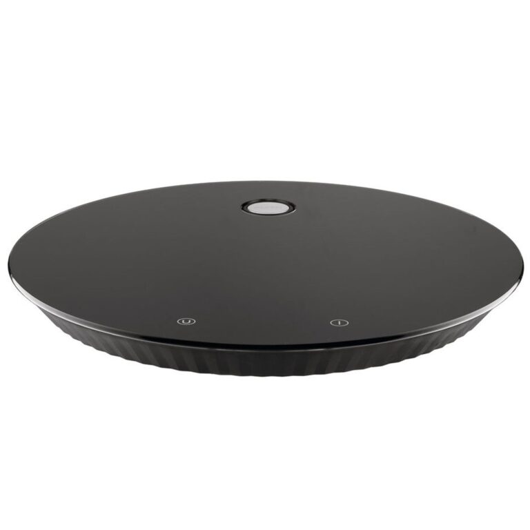 Plissé køkkenvægt, sort