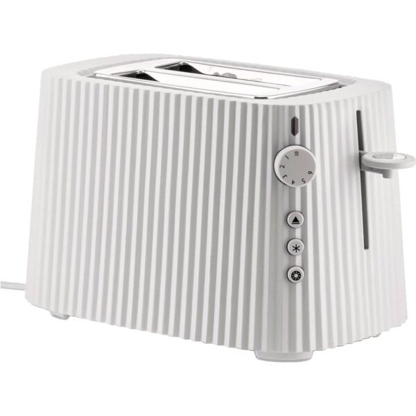 Plissé toaster, hvid