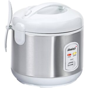 Riskoger, 1,8 liter, stål/hvid