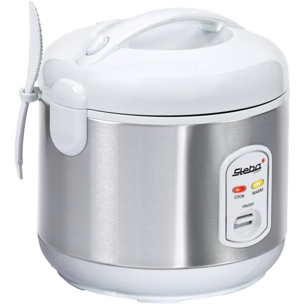 Riskoger, 1,8 liter, stål/hvid