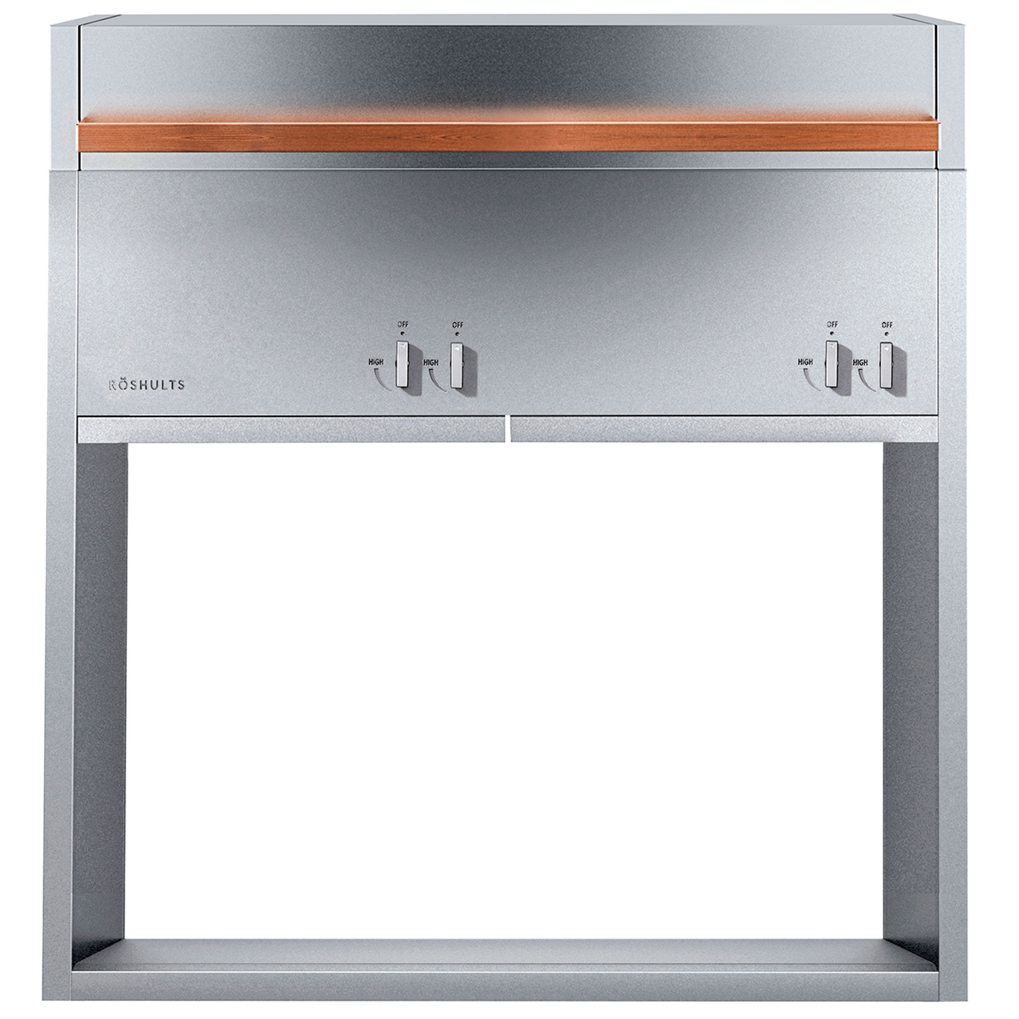 Röshults Essentials gasgrill, rustfrit stål