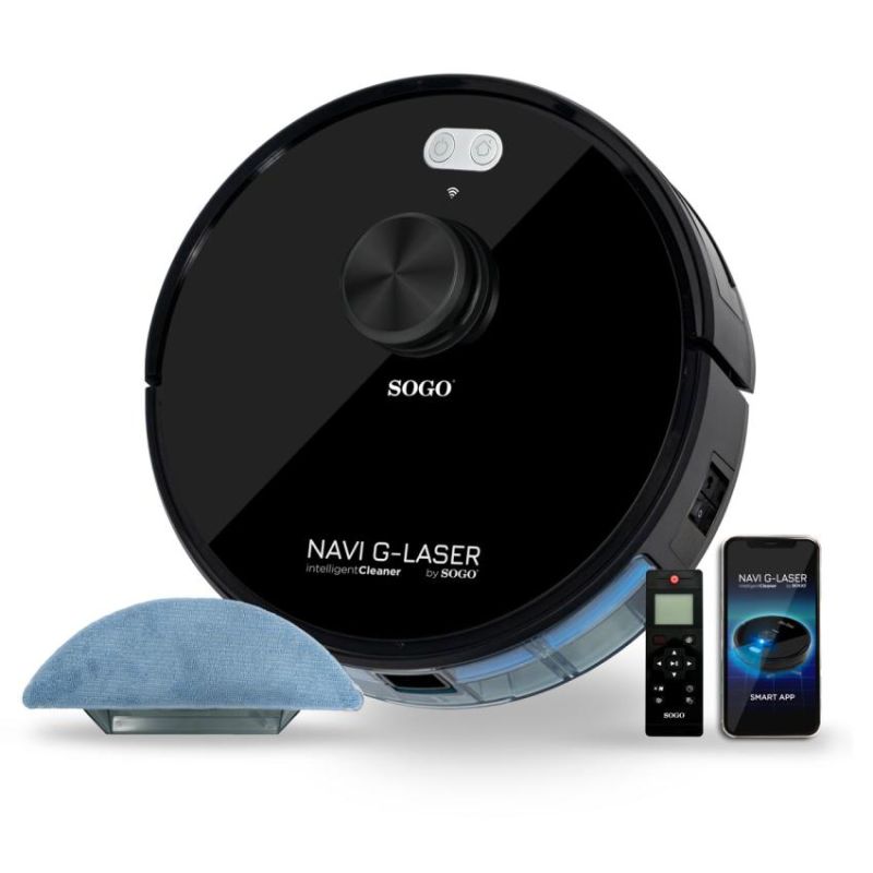 SOGO Intelligent Robotstøvsuger Sort - ASP-SS-16085