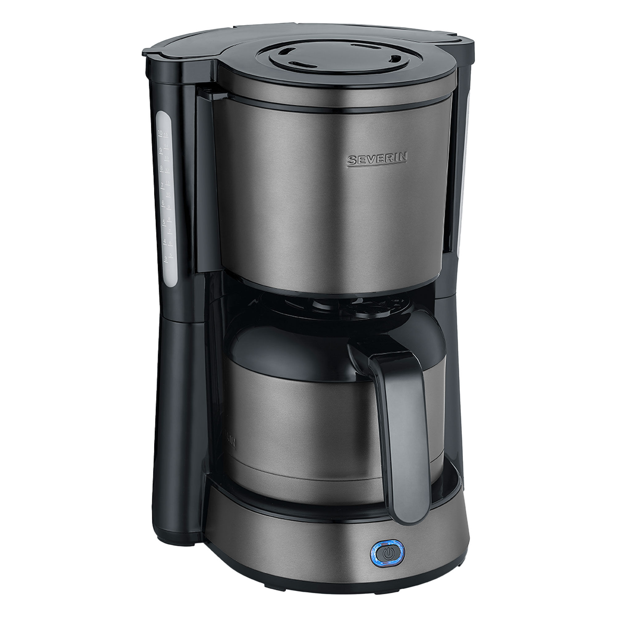 Severin KA 9343 kaffemaskine med termokande, dark inox
