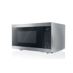 Sharp YC-MG81E-S mikrobølgeovn Grill mikroovn 28 L 900 W Sort, Grå
