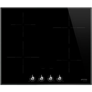 Smeg 60cm Classic Induktionskogeplade m. Ramme, Sort