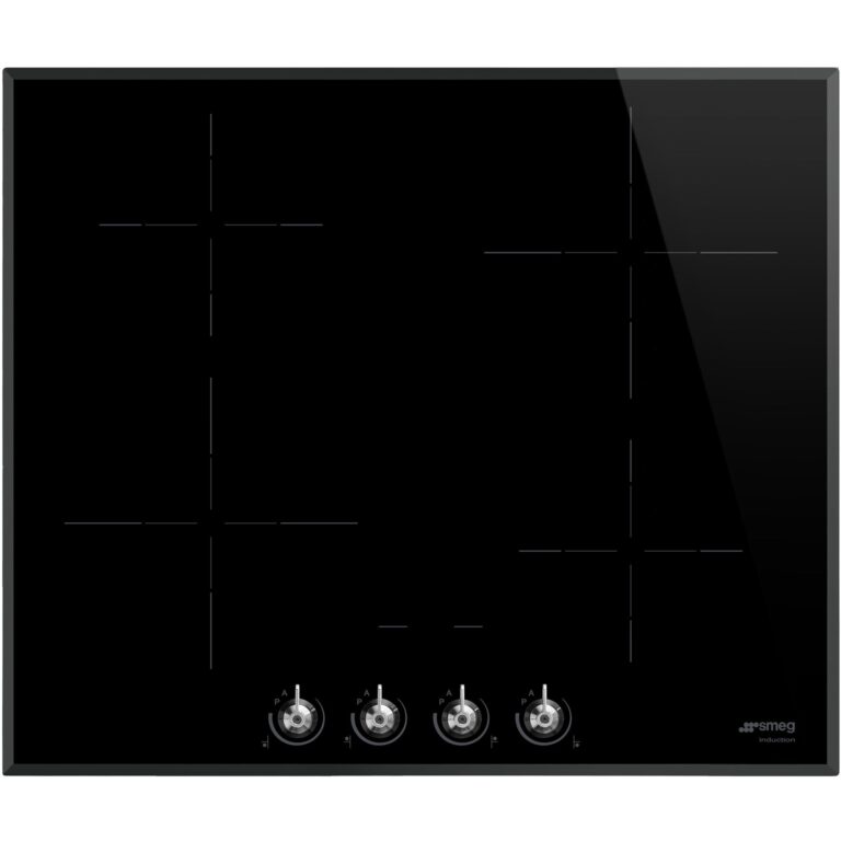 Smeg 60cm Classic Induktionskogeplade m. Ramme, Sort