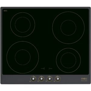 Smeg 60cm Cortina Induktionskogeplade m. Ramme, Antracit