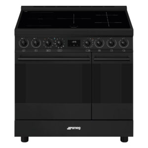 Smeg C92IPN2 Classic induktionskomfur med to ovne 90 cm, mat sort