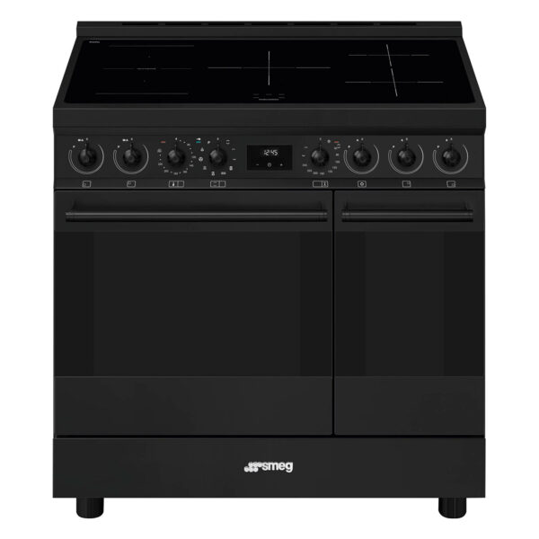 Smeg C92IPN2 Classic induktionskomfur med to ovne 90 cm, mat sort