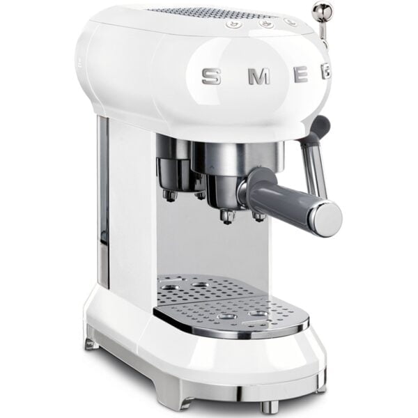 Smeg ECF01WHEU Retro 50'er espressomaskine, hvid