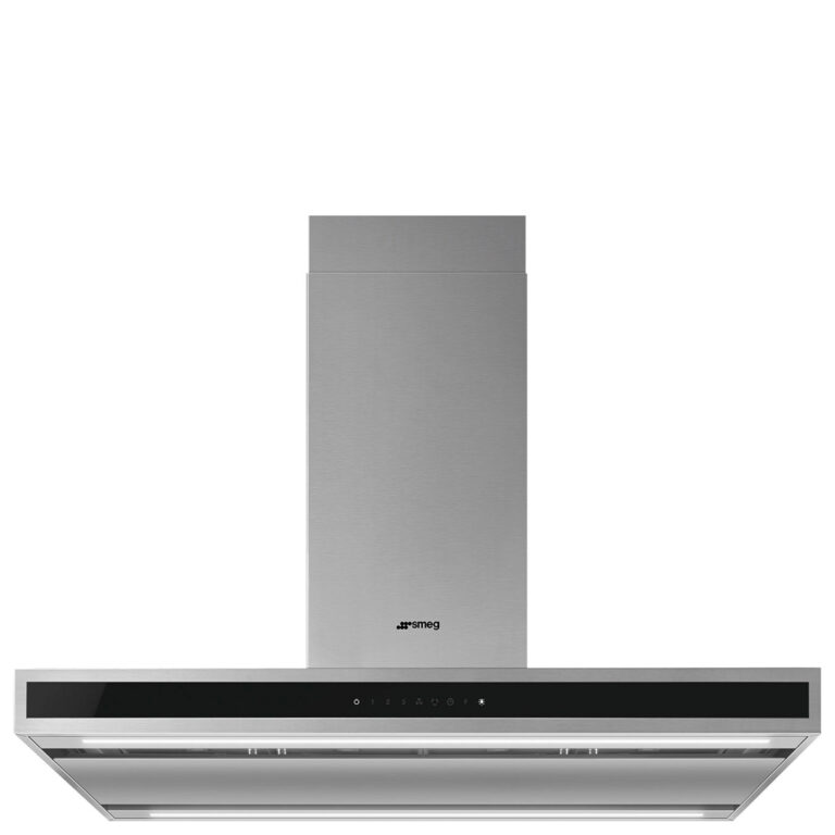 Smeg KLTI9L4X frithængende emhætte 90 cm, rustfrit stål