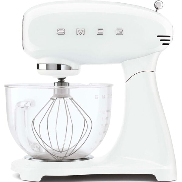 Smeg Køkkenmaskine 4,8 liter, hvid (med glasskål)