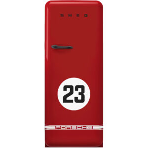 Smeg Porsche Limited Edition køleskab med fryser FAB28RDP9176, Salzburg Red