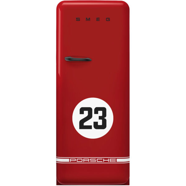 Smeg Porsche Limited Edition køleskab med fryser FAB28RDP9176, Salzburg Red
