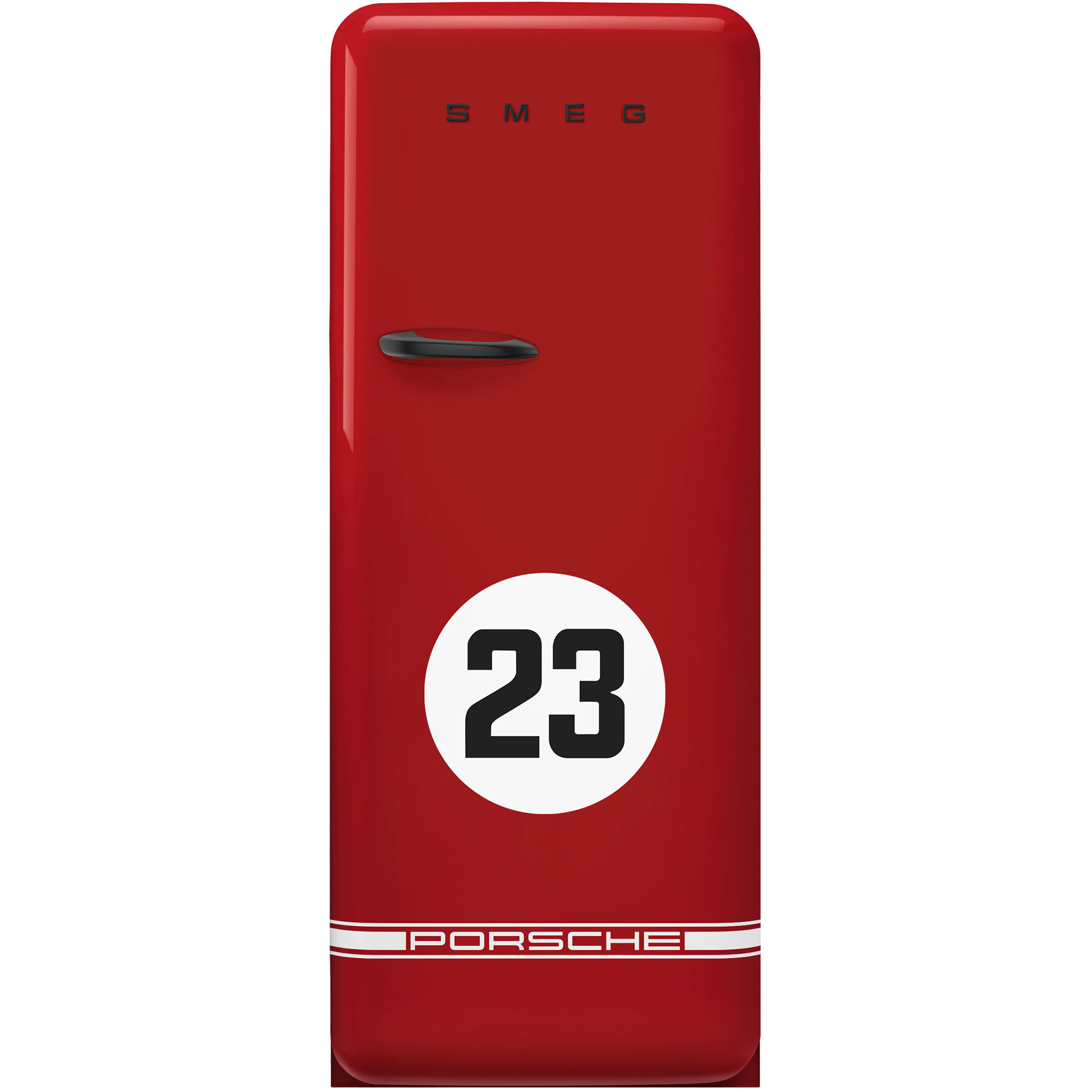 Smeg Porsche Limited Edition køleskab med fryser FAB28RDP9176, Salzburg Red