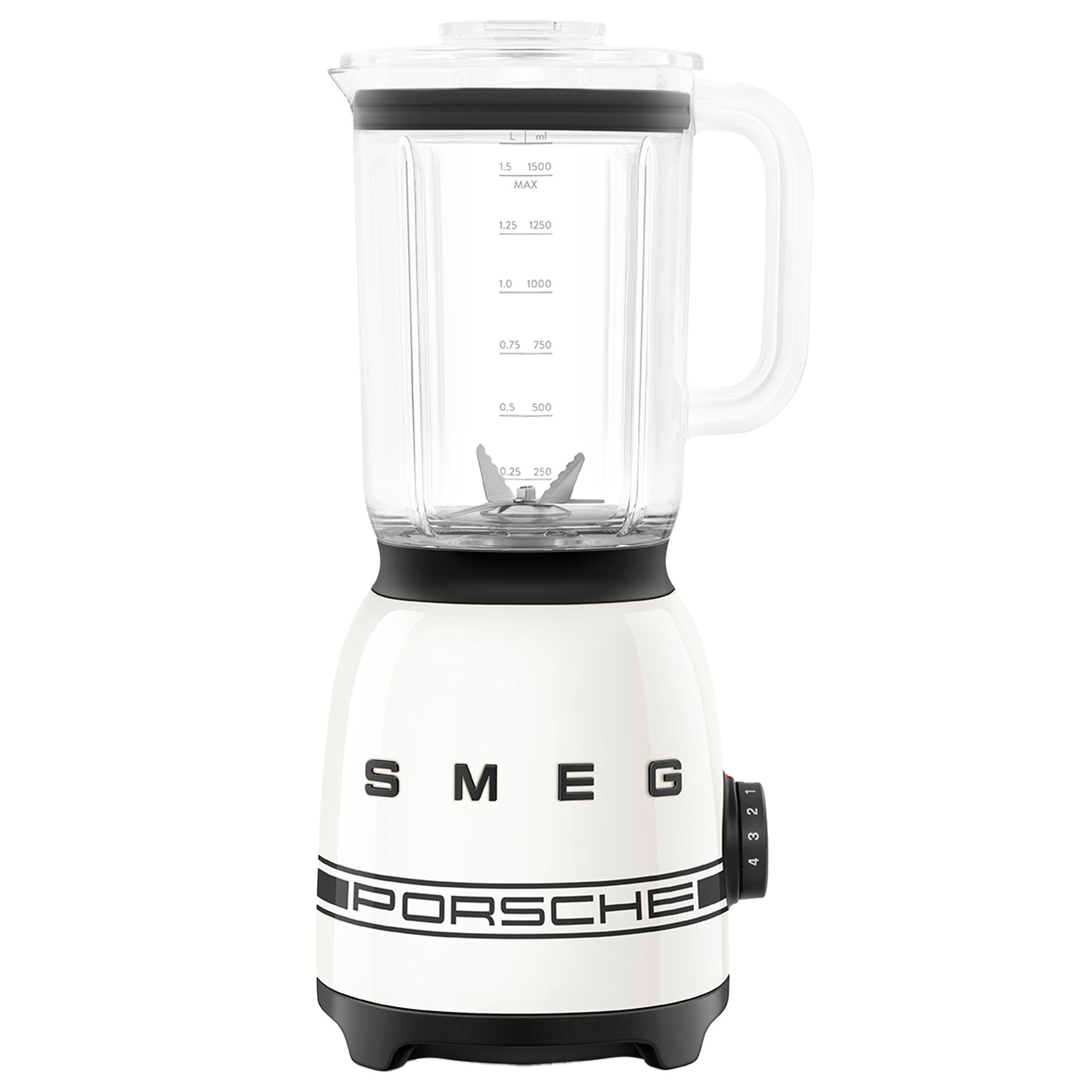 Smeg Porsche Special Edition blender 1,5 liter, carrara hvid