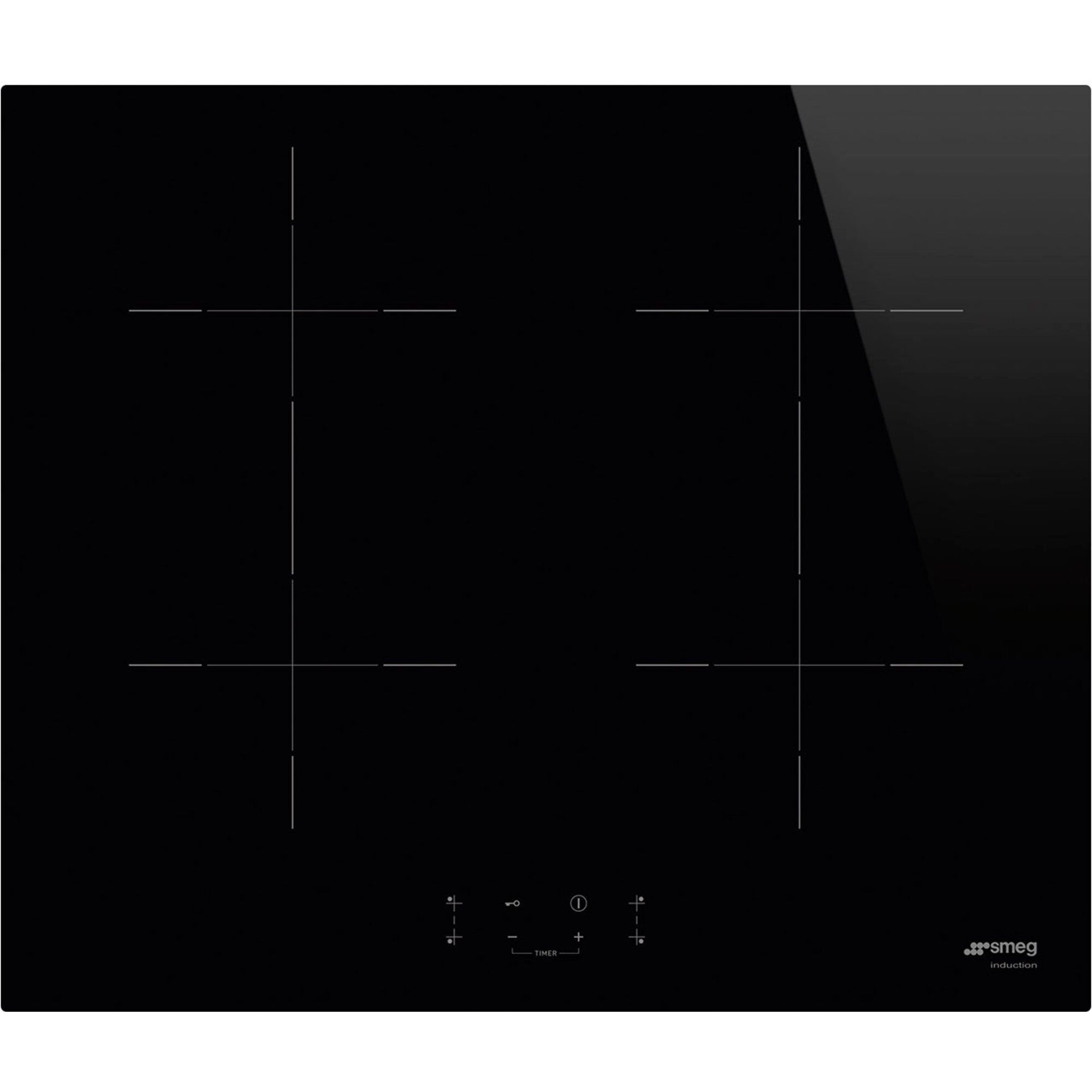 Smeg SIB2641D induktionskogeplade 60 cm, sort