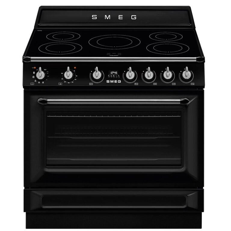 Smeg TR90IPBL Victoria induktionskomfur med pyrolyse 90 cm, sort
