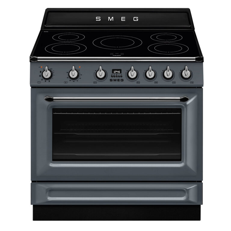 Smeg TR90IPGR Victoria induktionskomfur med pyrolyse 90 cm, grå
