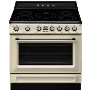 Smeg TR90IPP Victoria induktionskomfur med pyrolyse 90 cm, creme