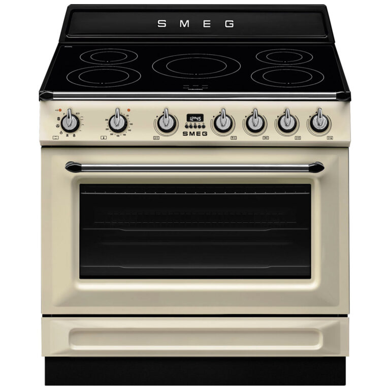 Smeg TR90IPP Victoria induktionskomfur med pyrolyse 90 cm, creme