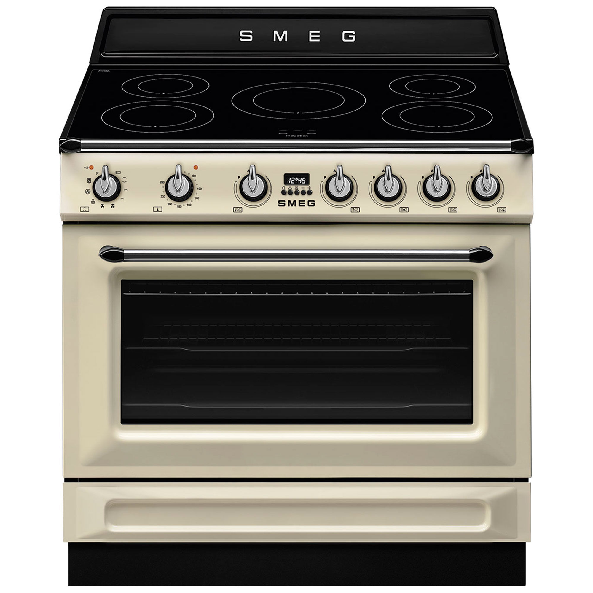 Smeg TR90IPP Victoria induktionskomfur med pyrolyse 90 cm, creme
