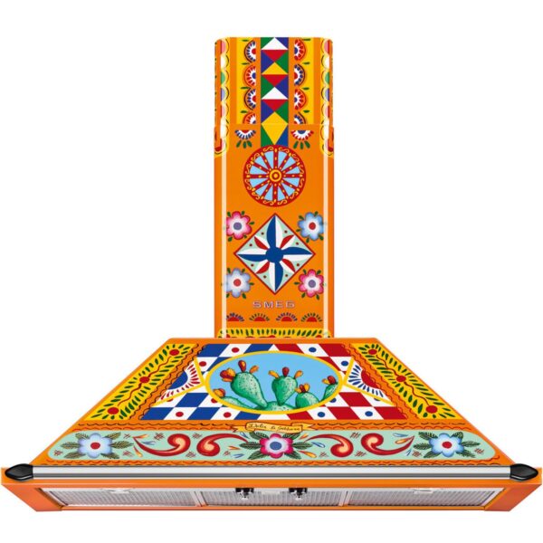 Smeg Væghængt emhætte Dolce & Gabbana Divina Cucina KT90DGC 90 cm
