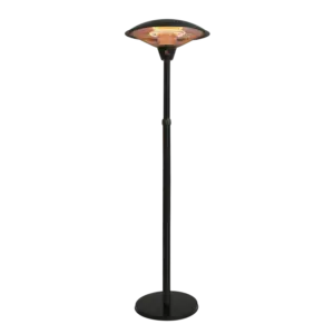 Terrassevarmer Gulvmodel 900/1200/2100 W Teleskop Ha Sort