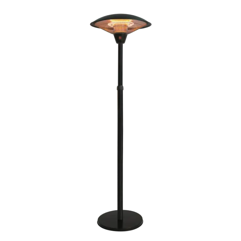 Terrassevarmer Gulvmodel 900/1200/2100 W Teleskop Ha Sort