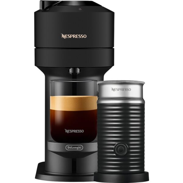 Vertuo Next Value Pack kaffemaskine og mælkeskummer, sort