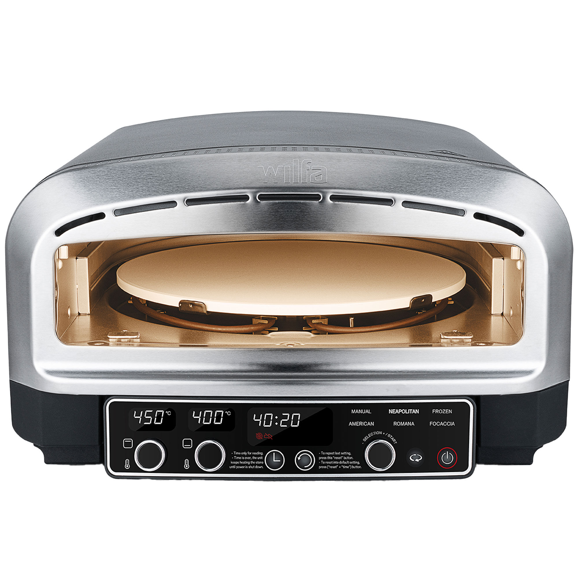 Wilfa Crust PO2B-E2200 elektrisk pizzaovn