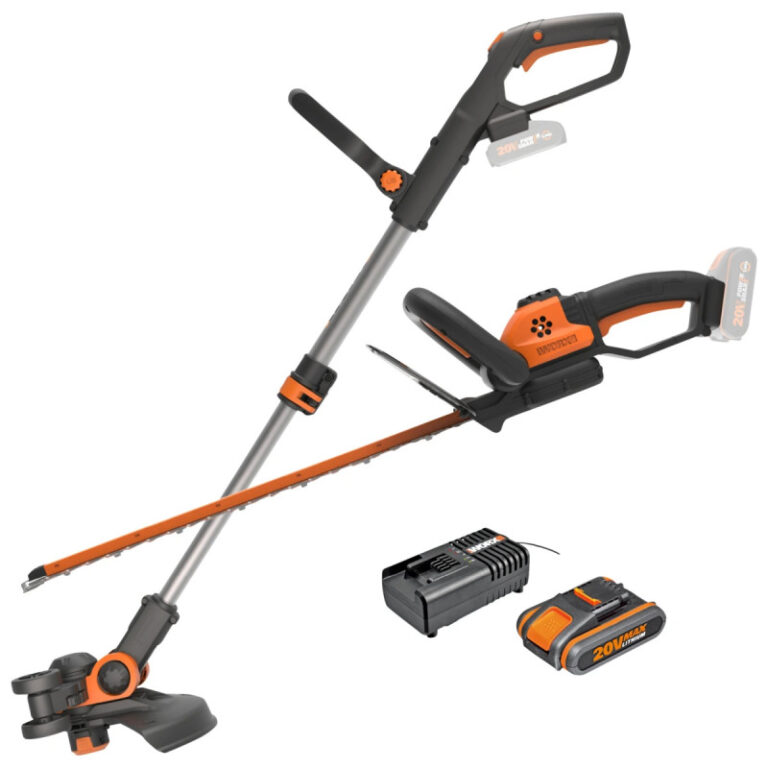 Worx 20V PowerShare Græstrimmer & Hækkeklipper sæt - WG918E